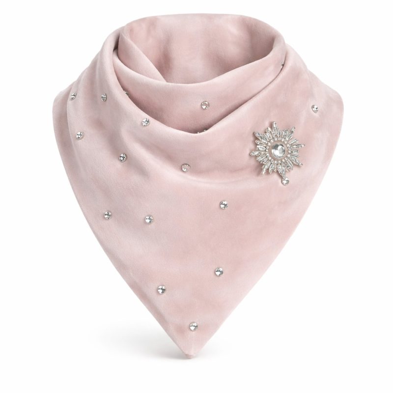 Fular bebek pembesi Swarovski taşlı ve yıldız aksesuar