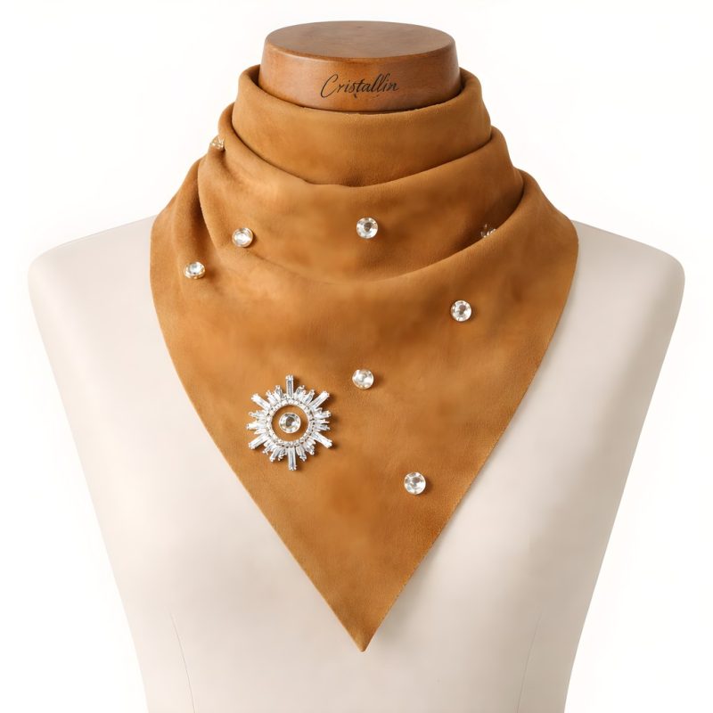 Rosaline – Cristallin Suede Fular