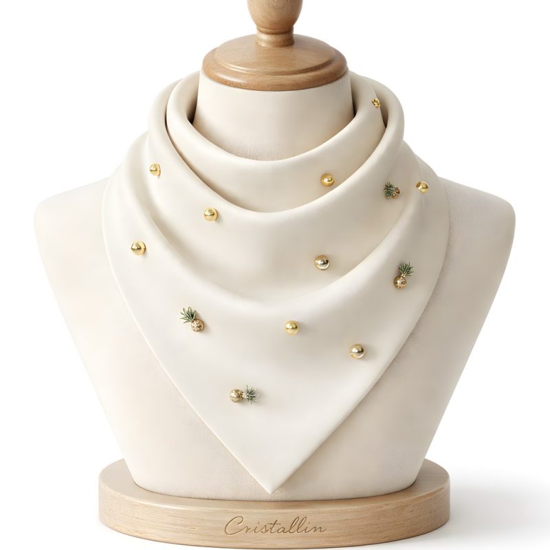 Elara – Cristallin Suede Fular